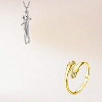 Silver With Gold Ring Set